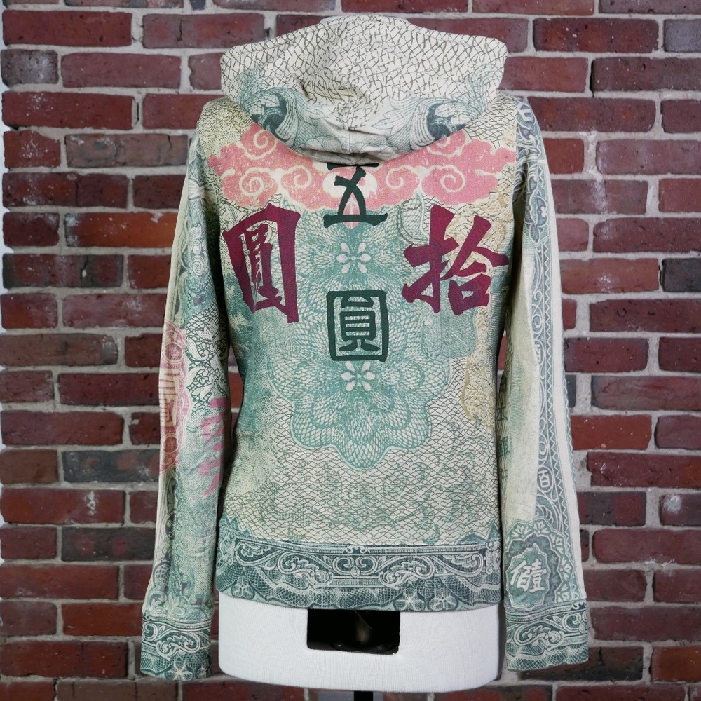 Lucky Brand Hoodie, Asian Characters Size M